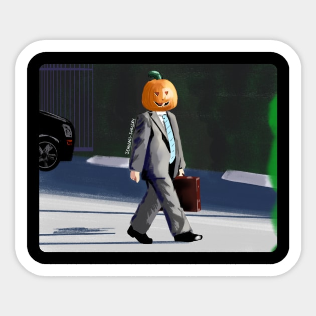 Halloween Dwight Sticker by SeaglassSorcery